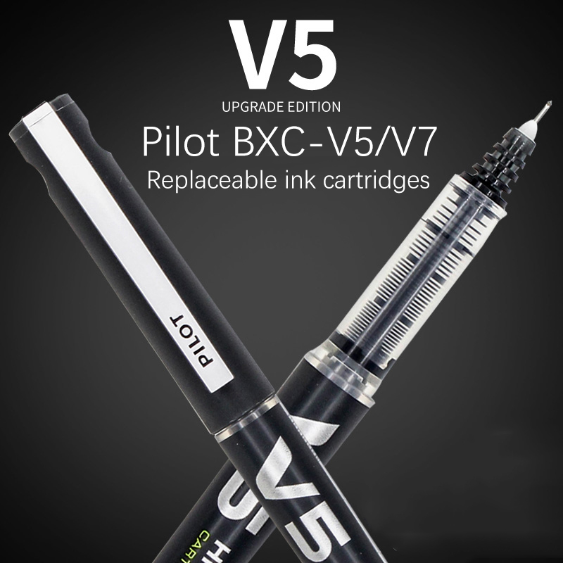 Pilot Pen V5 - Colori ricaricabili del nero/blu/rosso/verde delle penne