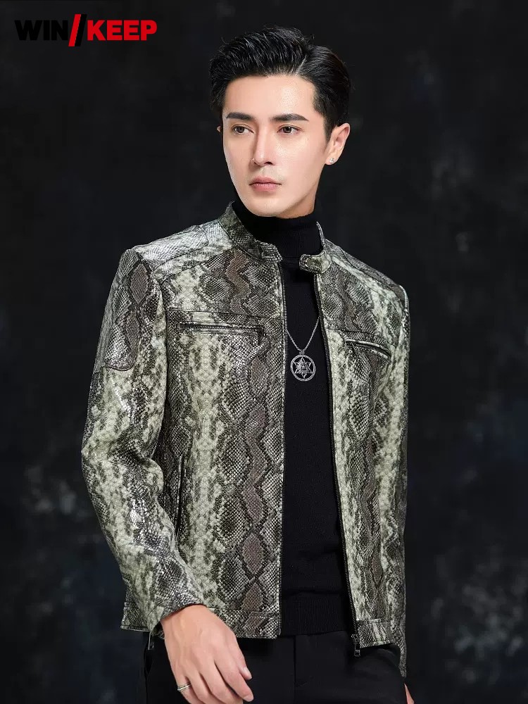 Leatherwork Patterns - Giacca da uomo primaverile in vera