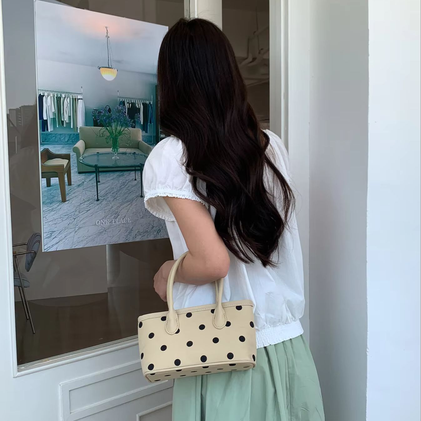 Leather Work Japan - Borsa a Spalla/Sottospalla Semplice e Versatile