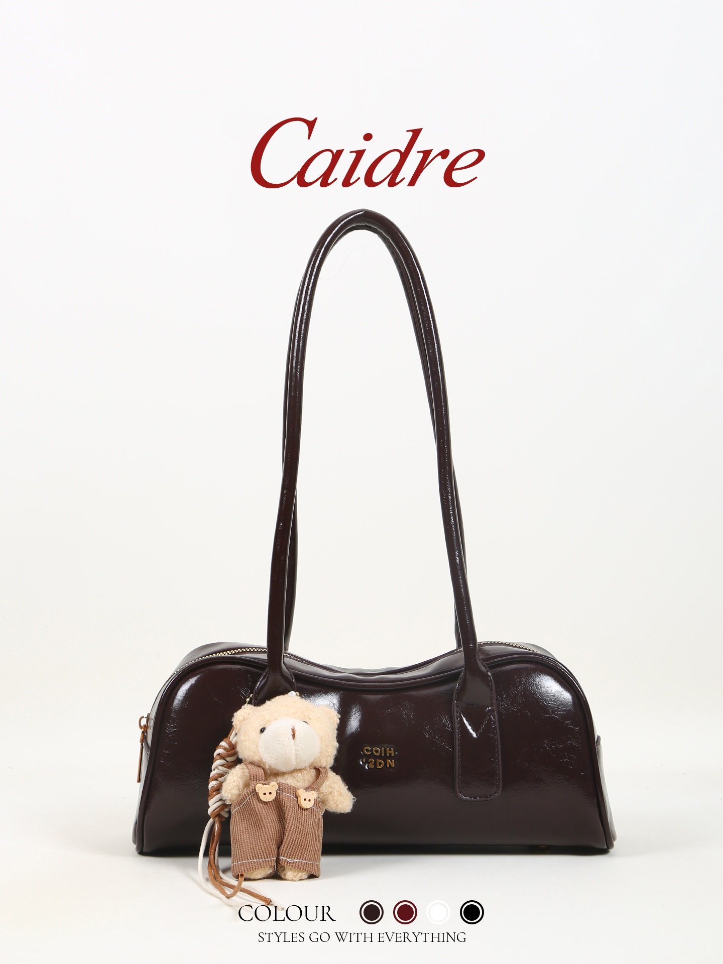 Leather Work Japan - Borsa a tracolla da donna Caidre