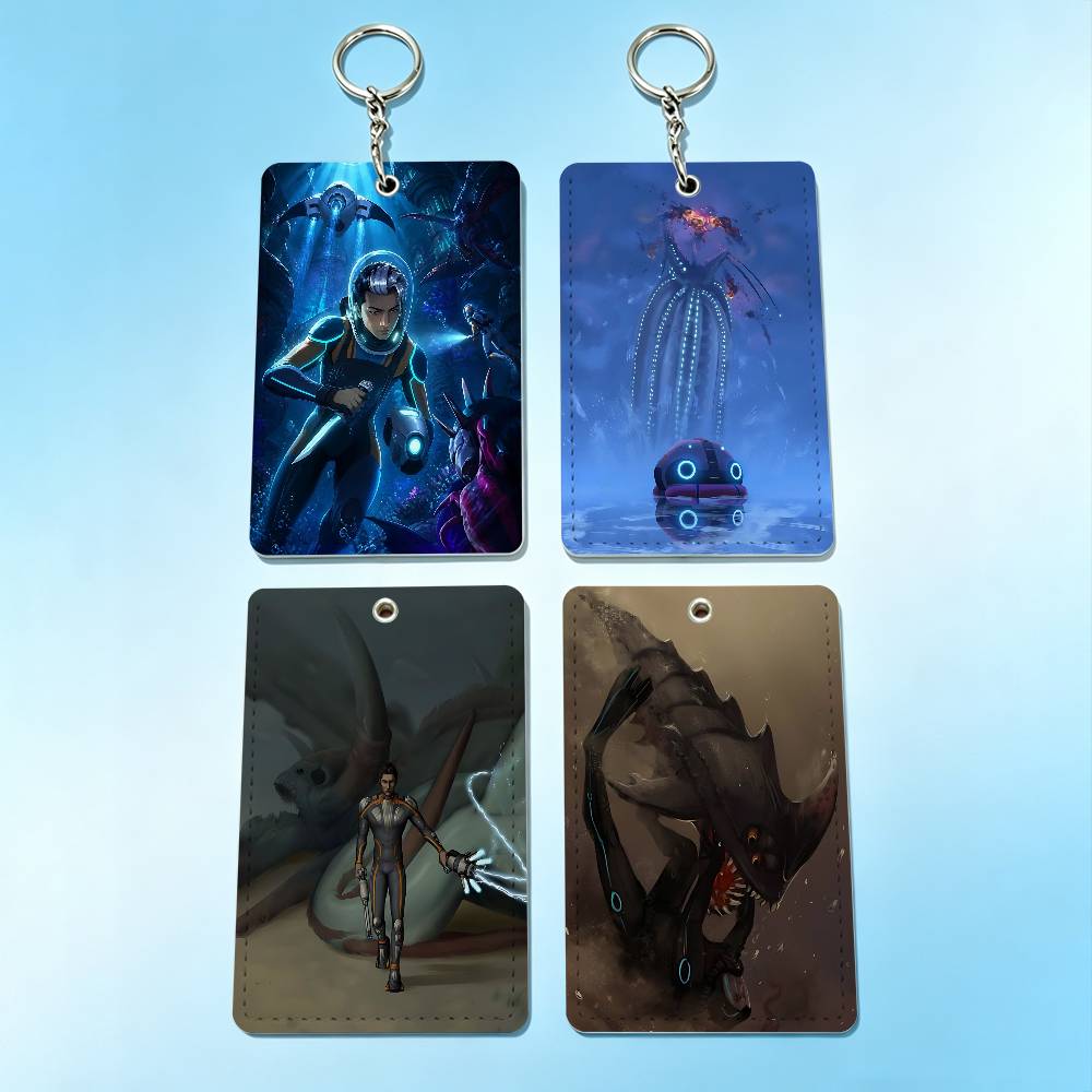 Leather Work Leather - Portachiavi con Porta Badge Hot Game