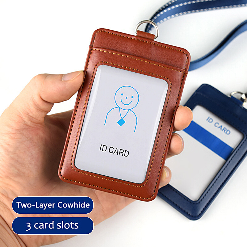 Leatherworker Name - Porta Badge Classico e Resistente per