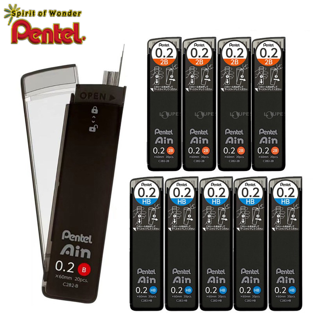 Pentel Pen Energel - 3 Scatole di Mine Pentel C282