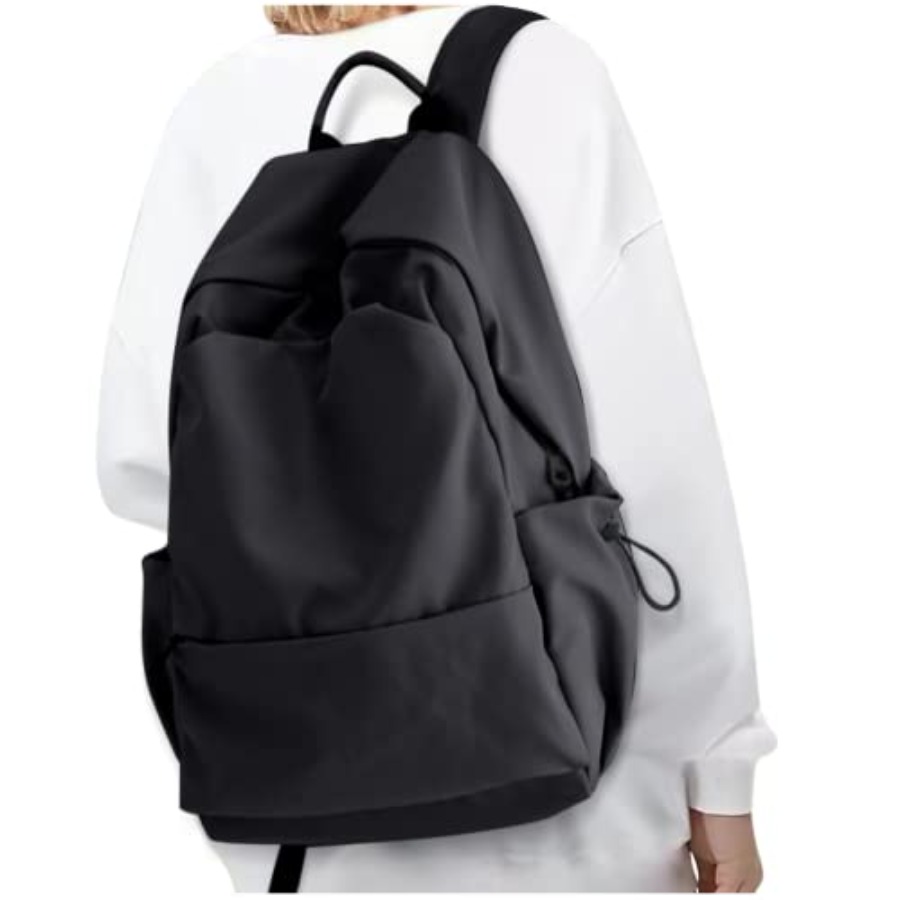 Leather Work Leather - Zaino nero da donna, piccolo zaino