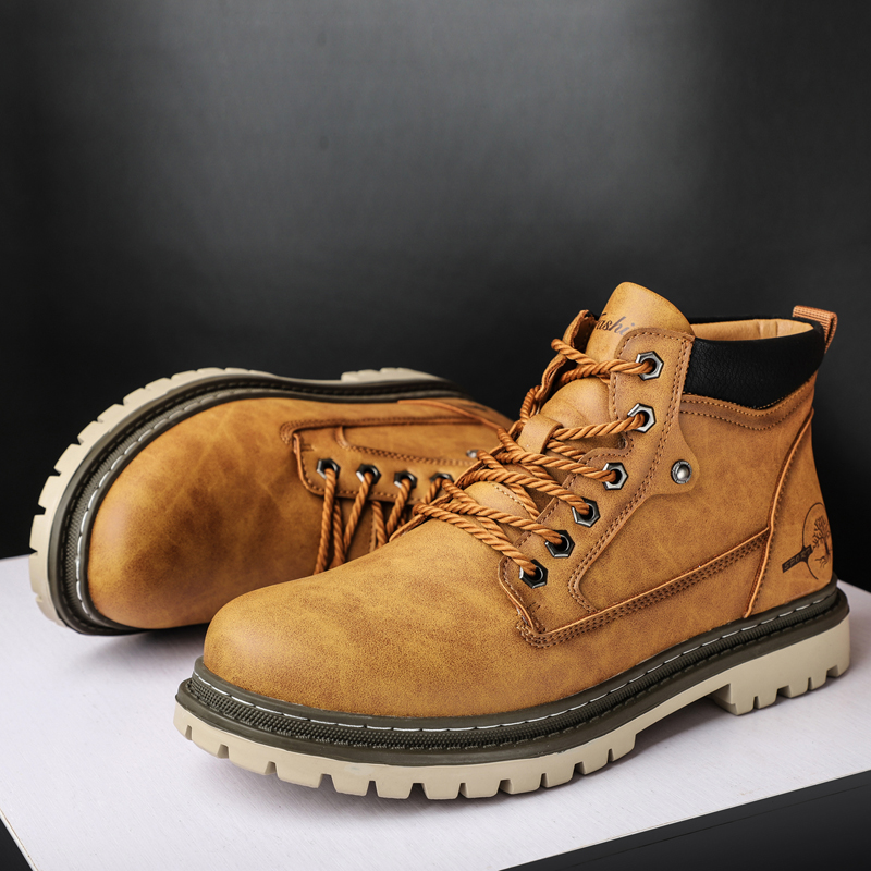 Stivali da Moto da Uomo Stile  - Leather Work Boots recensione e prezzo
