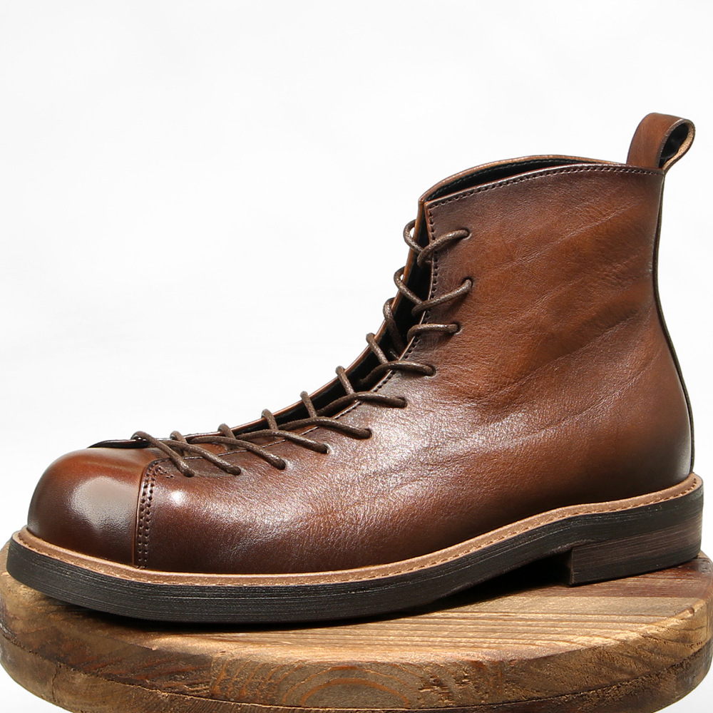 Stivali Casual in Vera Pelle c - Leather Work Boots recensione e prezzo