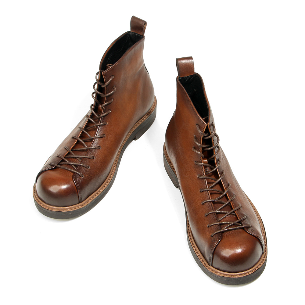 Stivali Casual in Vera Pelle c - Leather Work Boots recensione e prezzo