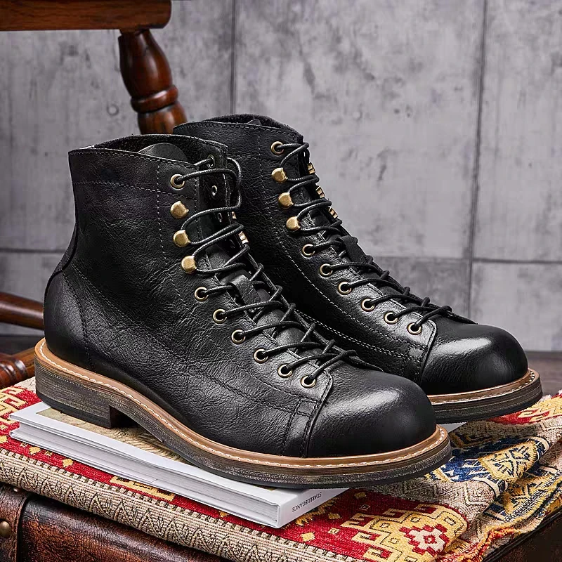 Stivali da uomo britannici fat - Leather Work Boots recensione e prezzo