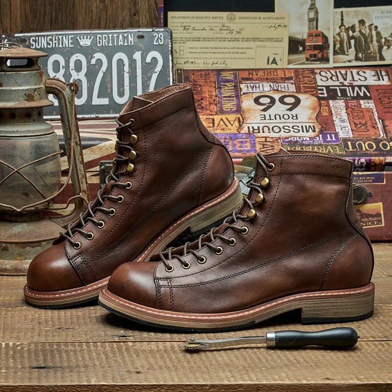 Stivali da uomo britannici fat - Leather Work Boots recensione e prezzo