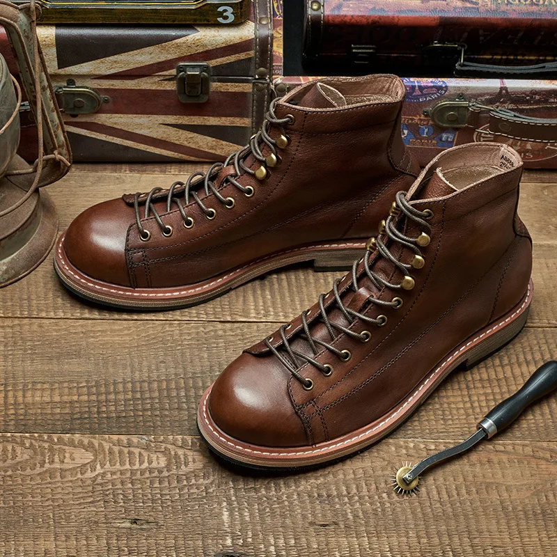Stivali da uomo britannici fat - Leather Work Boots recensione e prezzo