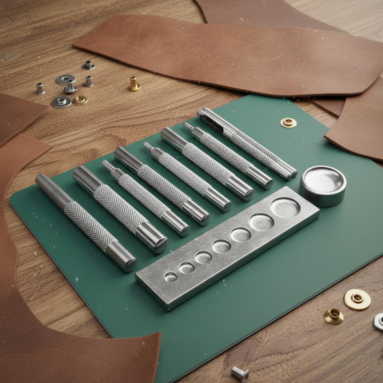 Set di 11 Attrezzi per Bottoni - Leatherwork Rivet Setter recensione e prezzo