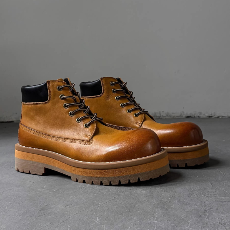 Stivaletti da uomo stile brita - Leather Work Boots recensione e prezzo