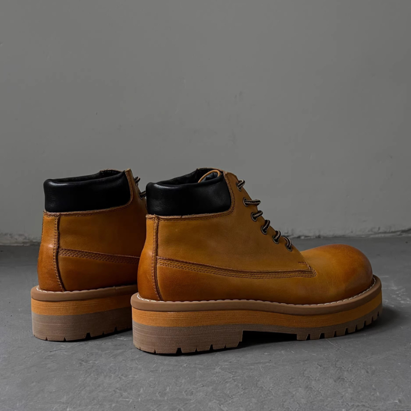 Stivaletti da uomo stile brita - Leather Work Boots recensione e prezzo