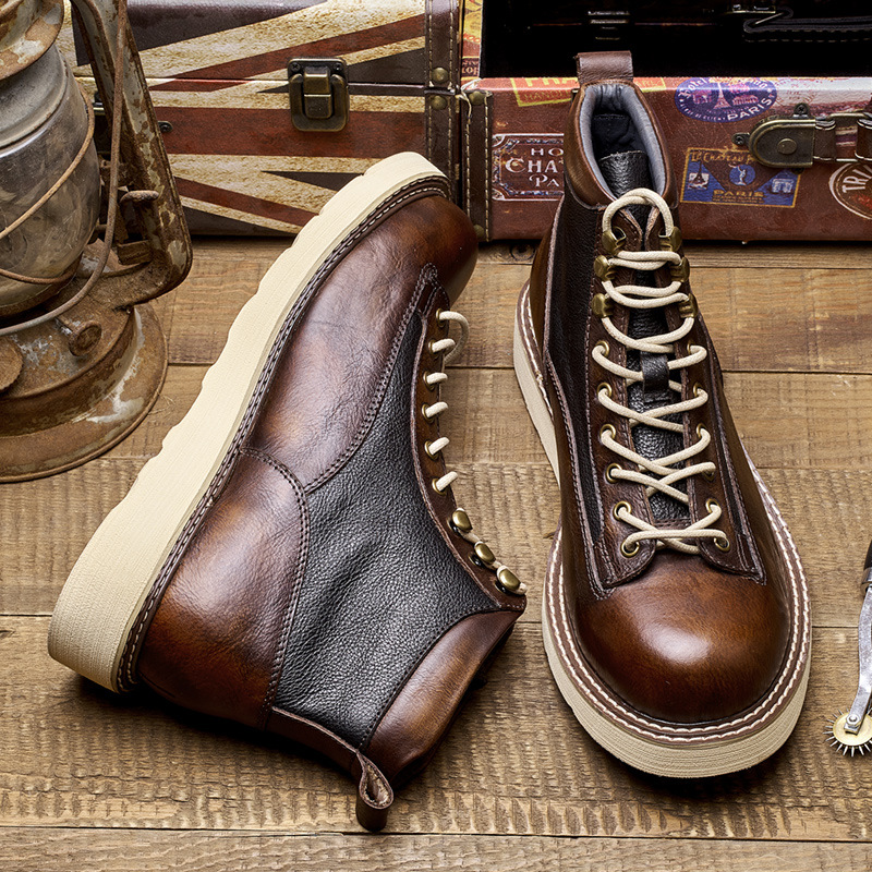 Stivali da lavoro da uomo con  - Leather Work Boots recensione e prezzo
