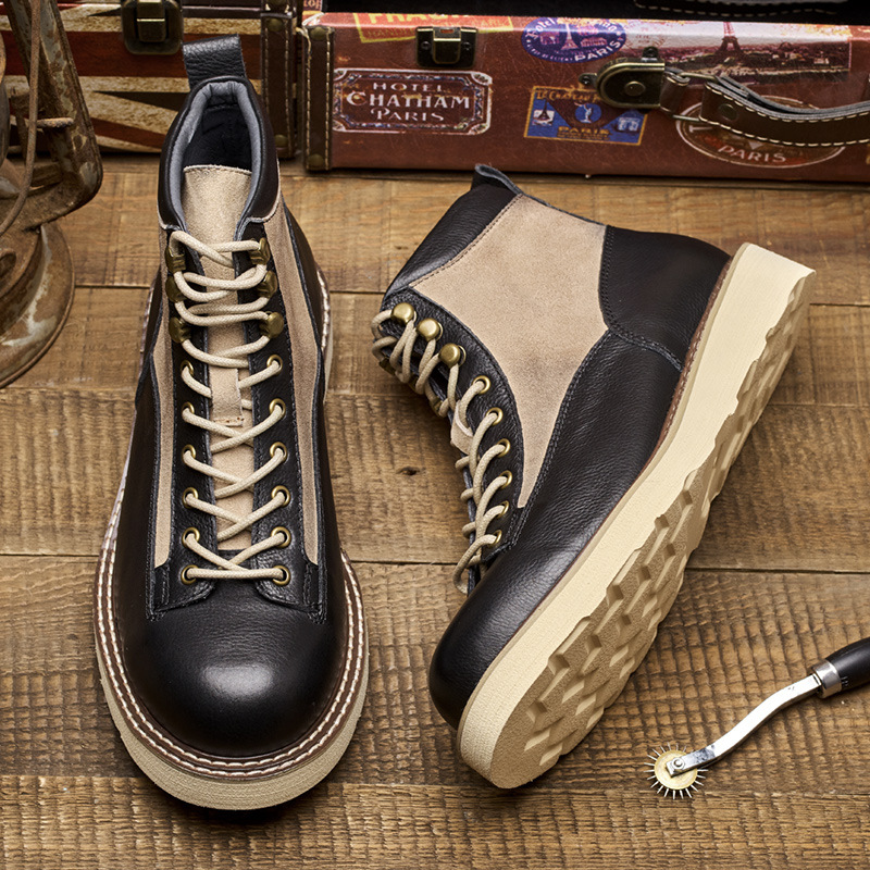 Stivali da lavoro da uomo con  - Leather Work Boots recensione e prezzo