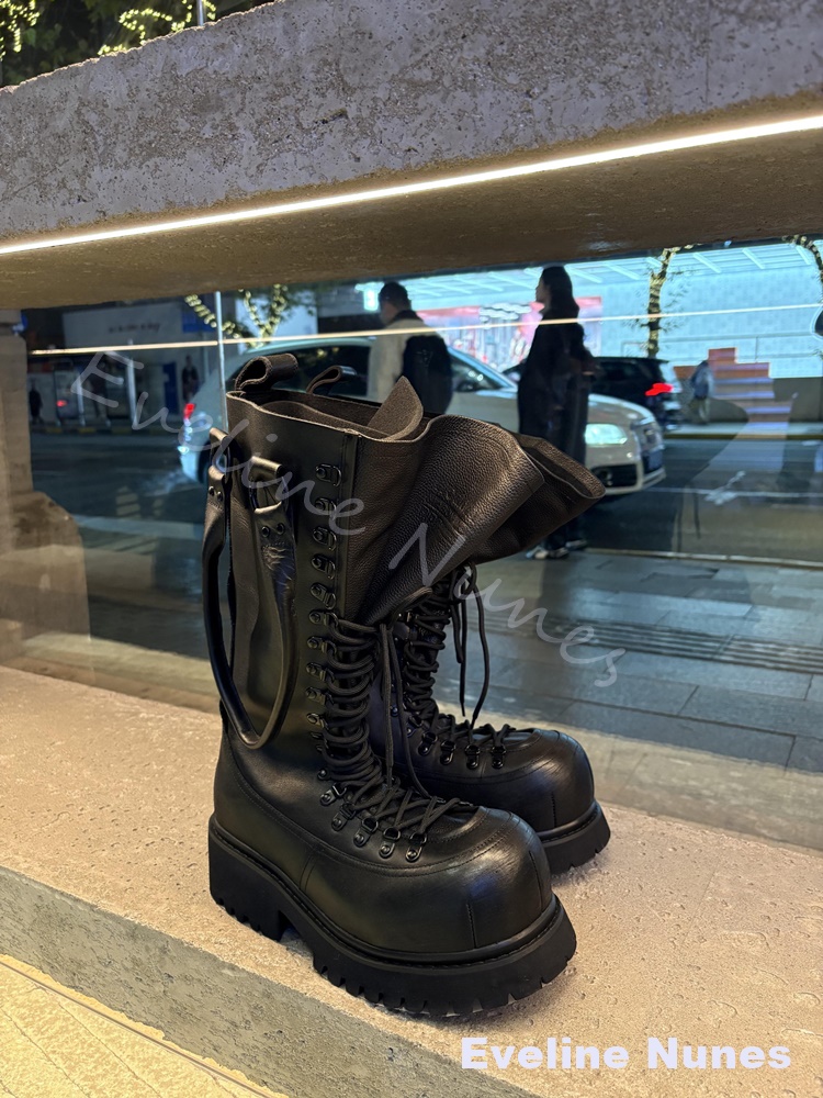 Stivali da moto retrò in vera  - Leather Work Boots recensione e prezzo
