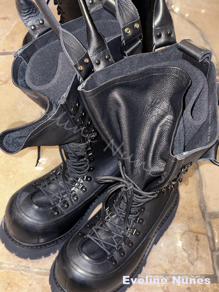 Stivali da moto retrò in vera  - Leather Work Boots recensione e prezzo
