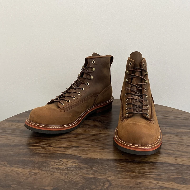 Stivaletti da uomo vintage bri - Leather Work Boots recensione e prezzo