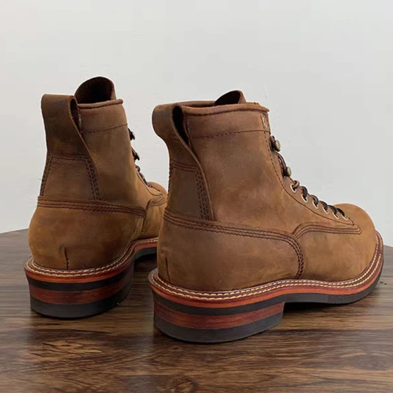 Stivaletti da uomo vintage bri - Leather Work Boots recensione e prezzo