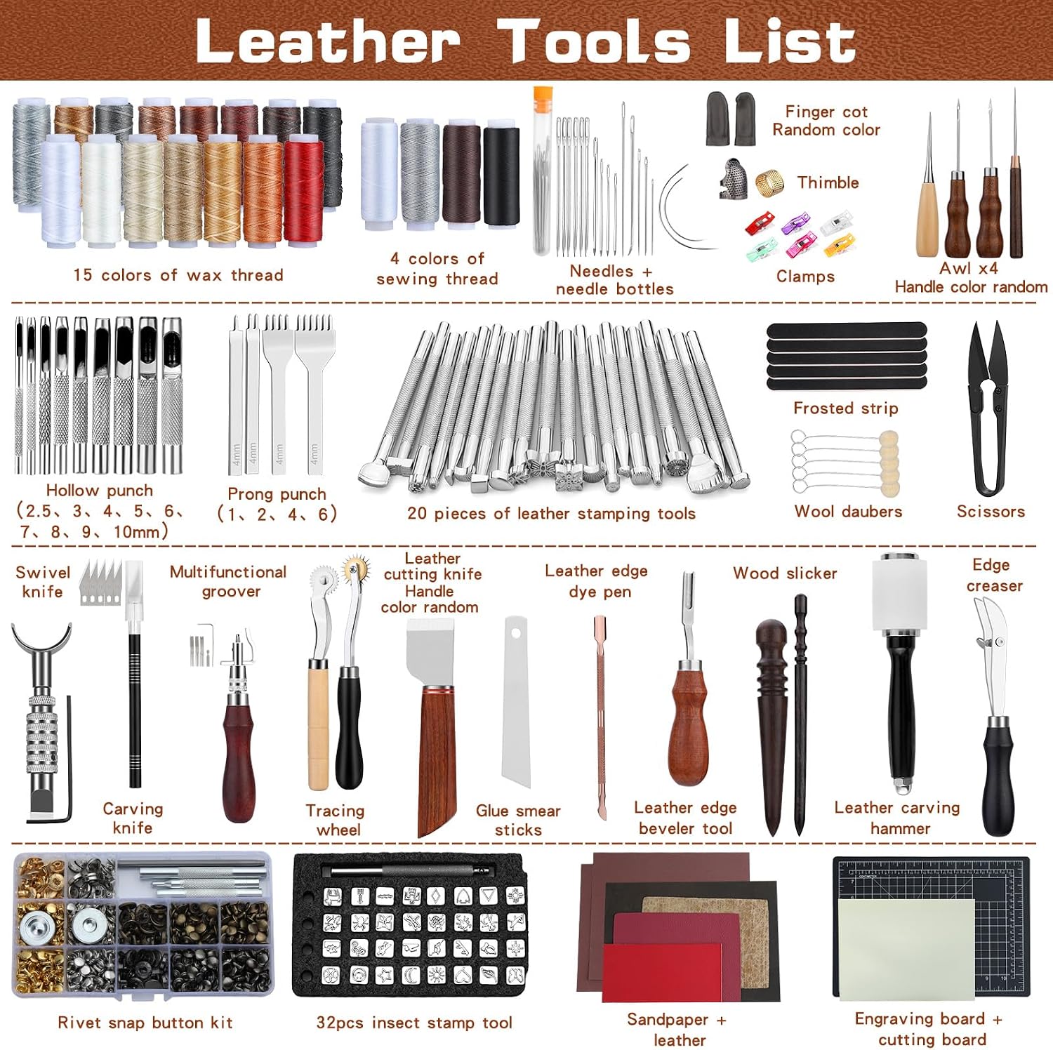 Kit Professionale per Lavorazi - Leather Work Leather recensione e prezzo