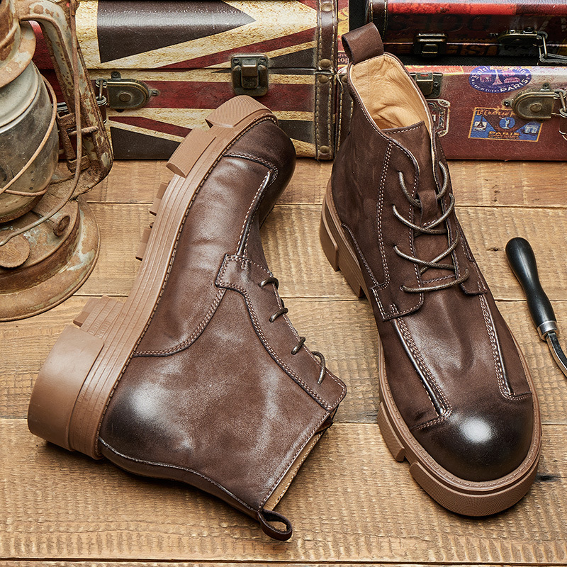 Stivali da combattimento stile - Leather Work Boots recensione e prezzo