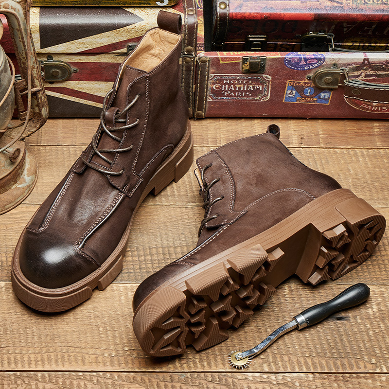 Stivali da combattimento stile - Leather Work Boots recensione e prezzo
