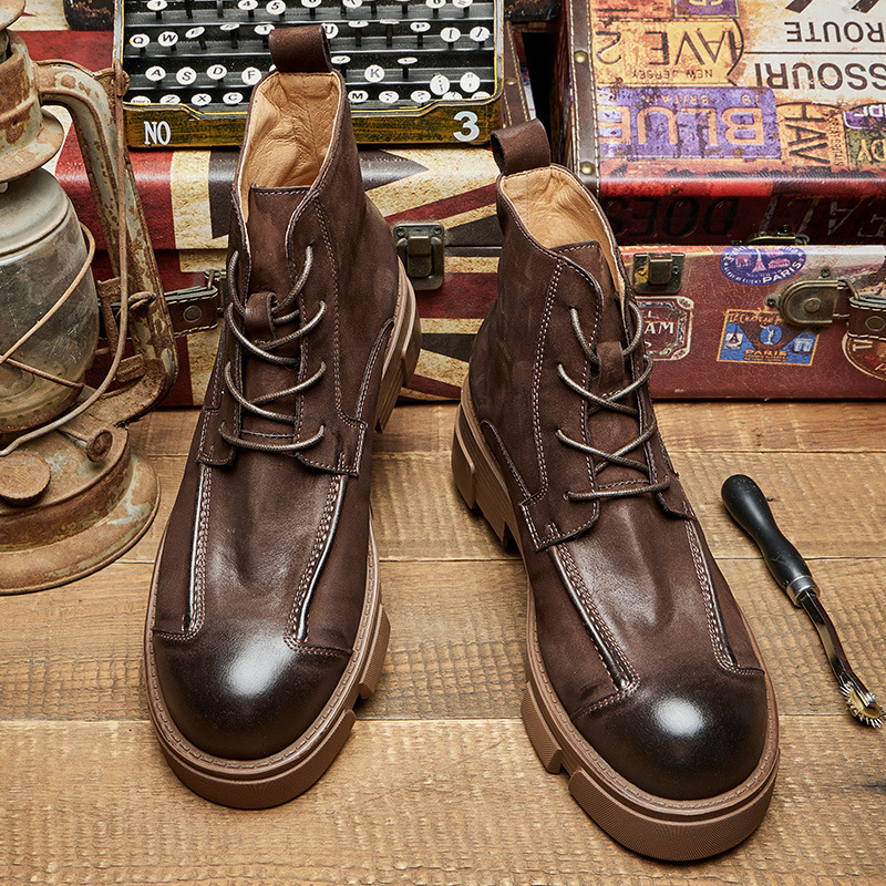 Stivali da combattimento stile - Leather Work Boots recensione e prezzo