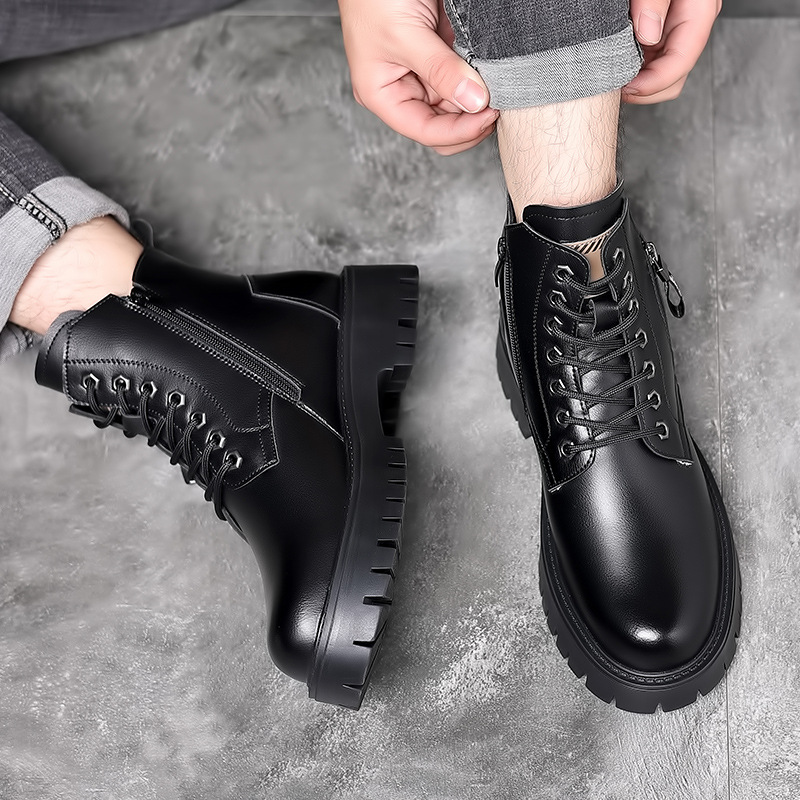 Stivali classici da uomo in ve - Leather Work Boots recensione e prezzo