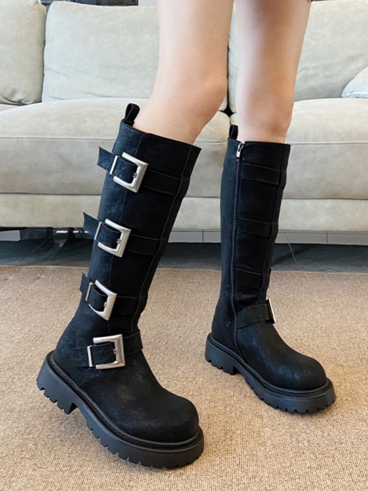Stivali Alti da Donna alla Mod - Leather Work Boots recensione e prezzo