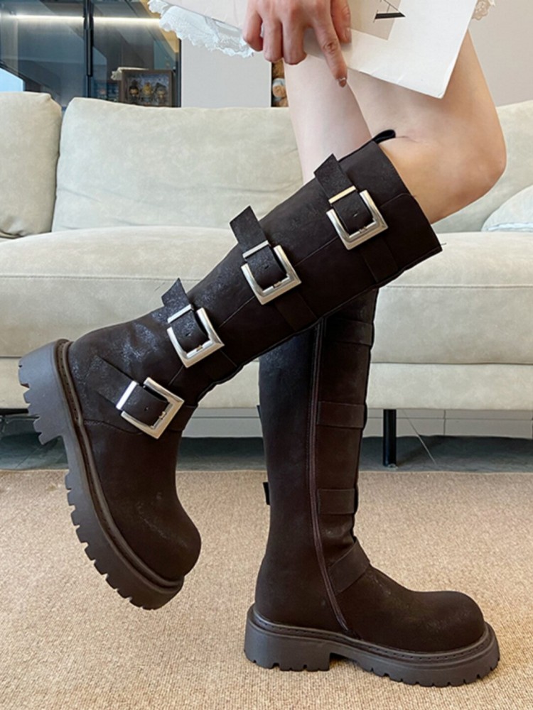 Stivali Alti da Donna alla Mod - Leather Work Boots recensione e prezzo