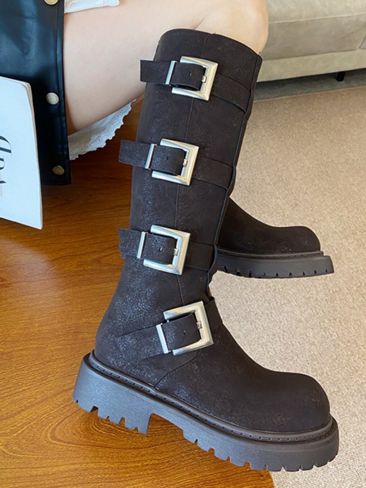 Stivali Alti da Donna alla Mod - Leather Work Boots recensione e prezzo