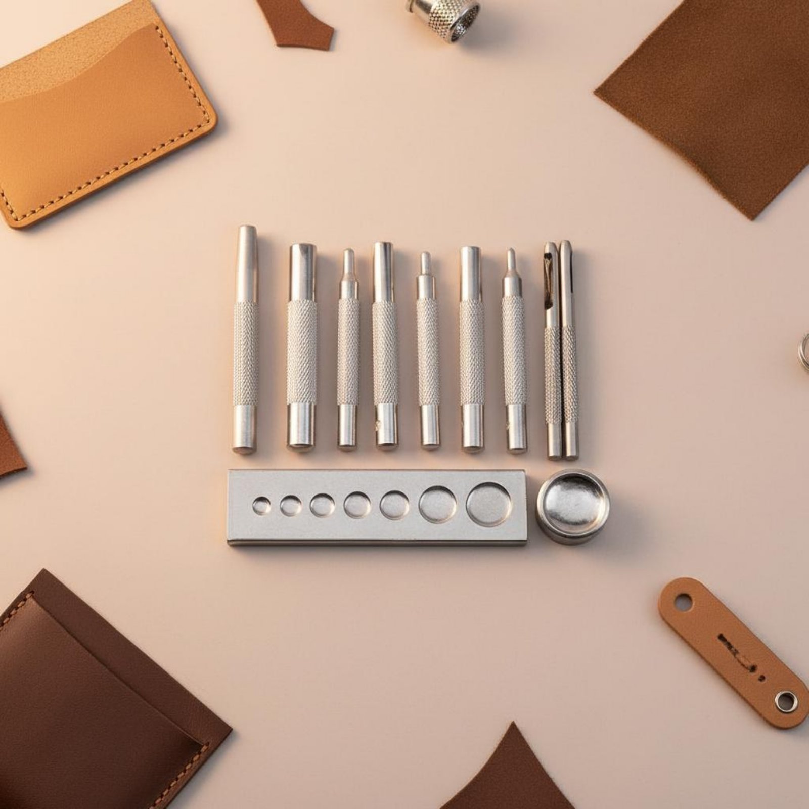 Set di 11 Attrezzi per Bottoni - Leatherwork Rivet Setter recensione e prezzo